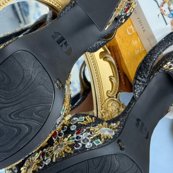 🆕 GB GIANNI BINI 🧿 NWOB Enchant-Ment Bead Embellished Platform Sandals, Sz 8M - Picture 14 of 14